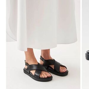 Alohas Nico Leather Slingback Sandals